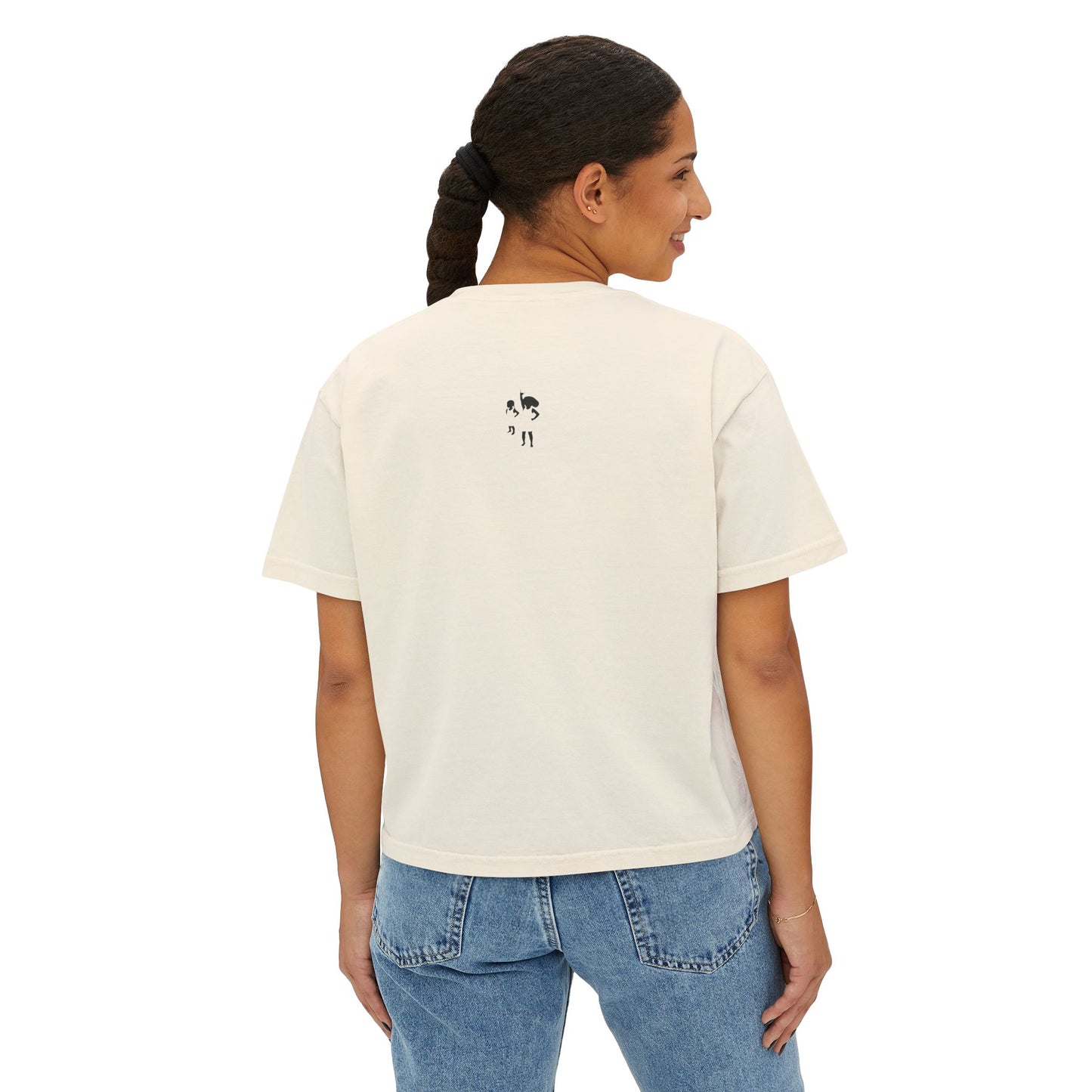 Mama Floral Boxy Tee — Vintage Botanical 'Mama' Graphic T-Shirt
