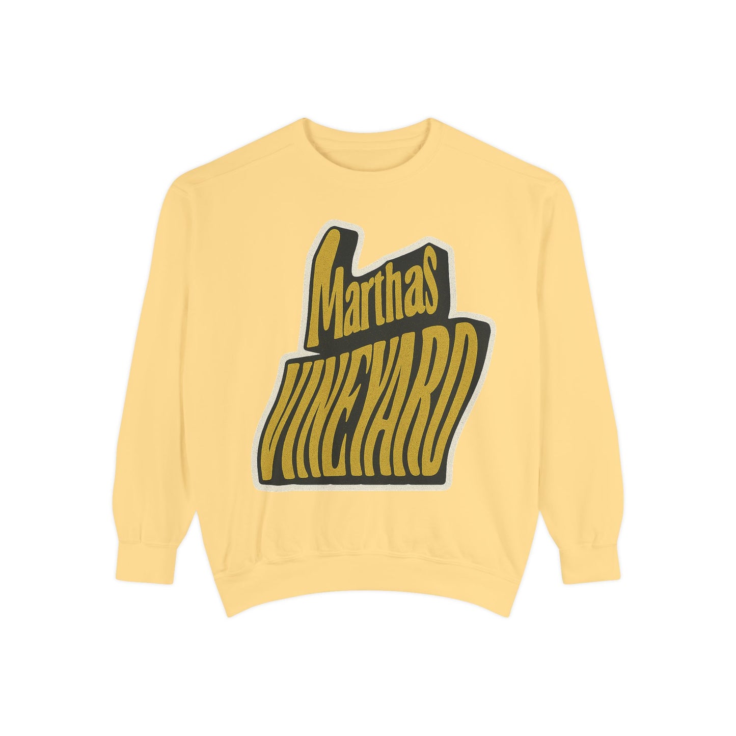 Wavy Martha’s Vineyard Crewneck Sweatshirt – Unisex Heavy Blend | Cozy Island Style
