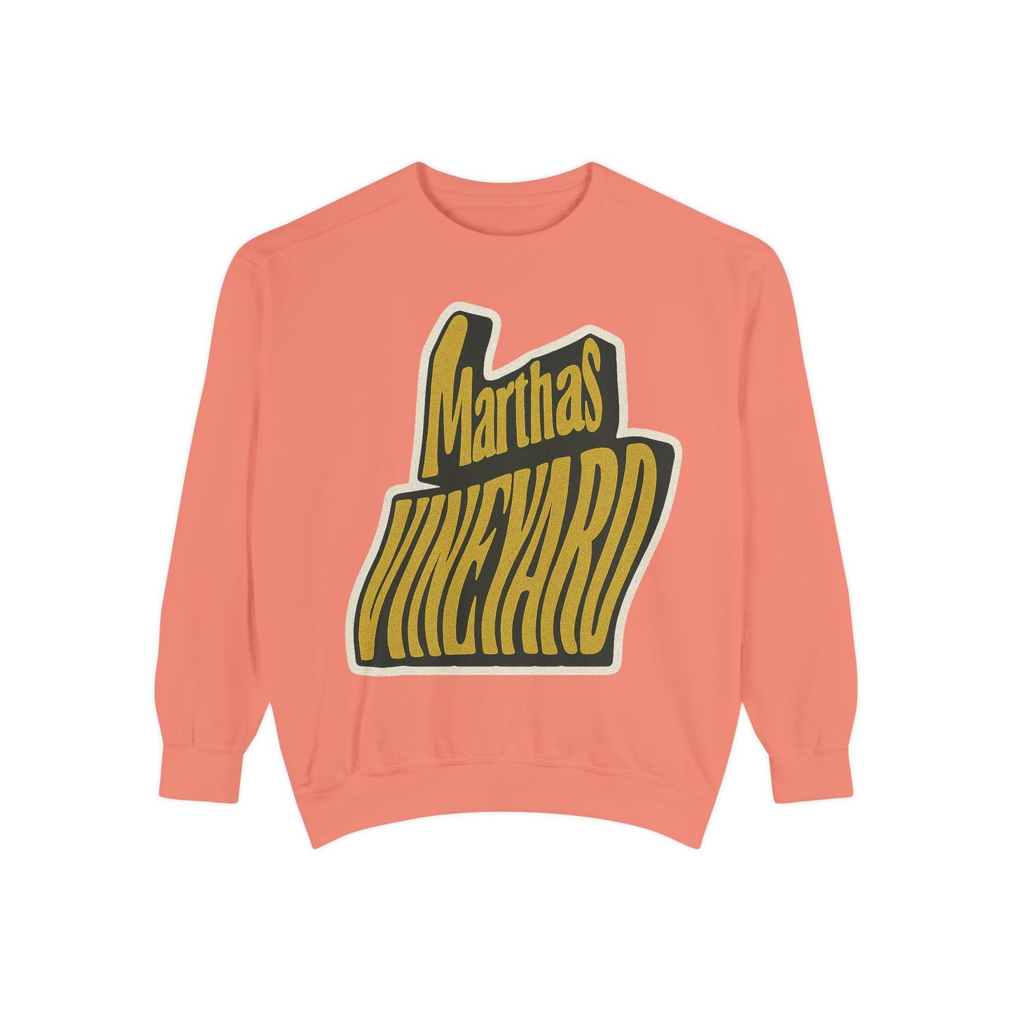 Wavy Martha’s Vineyard Crewneck Sweatshirt – Unisex Heavy Blend | Cozy Island Style