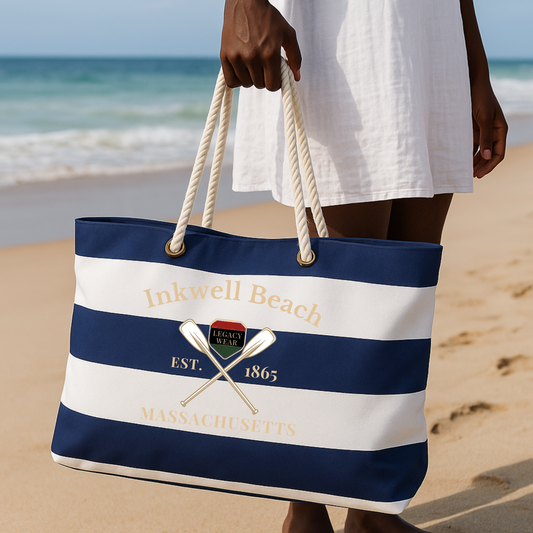 Weekender Bag - Inkwell Beach/Weekend Bag - Blue and White