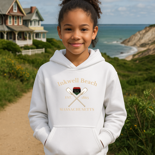 Vintage Inkwell Beach Youth Hoodie - Comfortable & Stylish Sweatshirt for Adventurous Kids