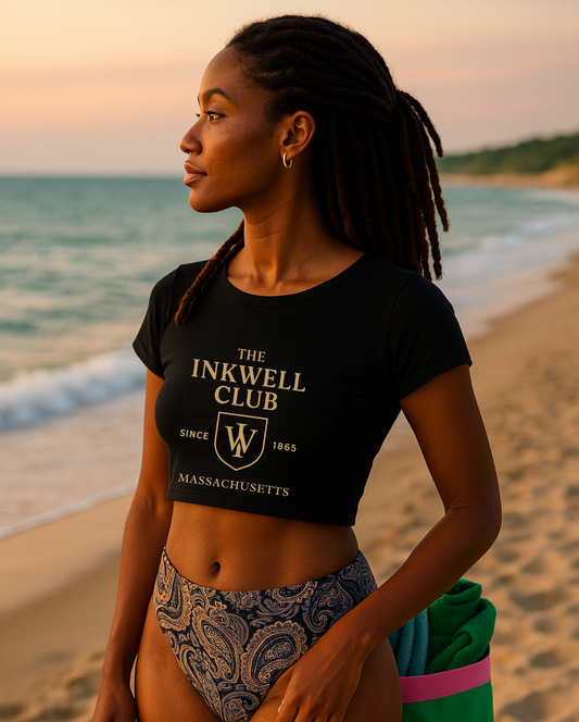 Festival Crop Top - Day Party and Beach Day Classic Design by Inkwell Club