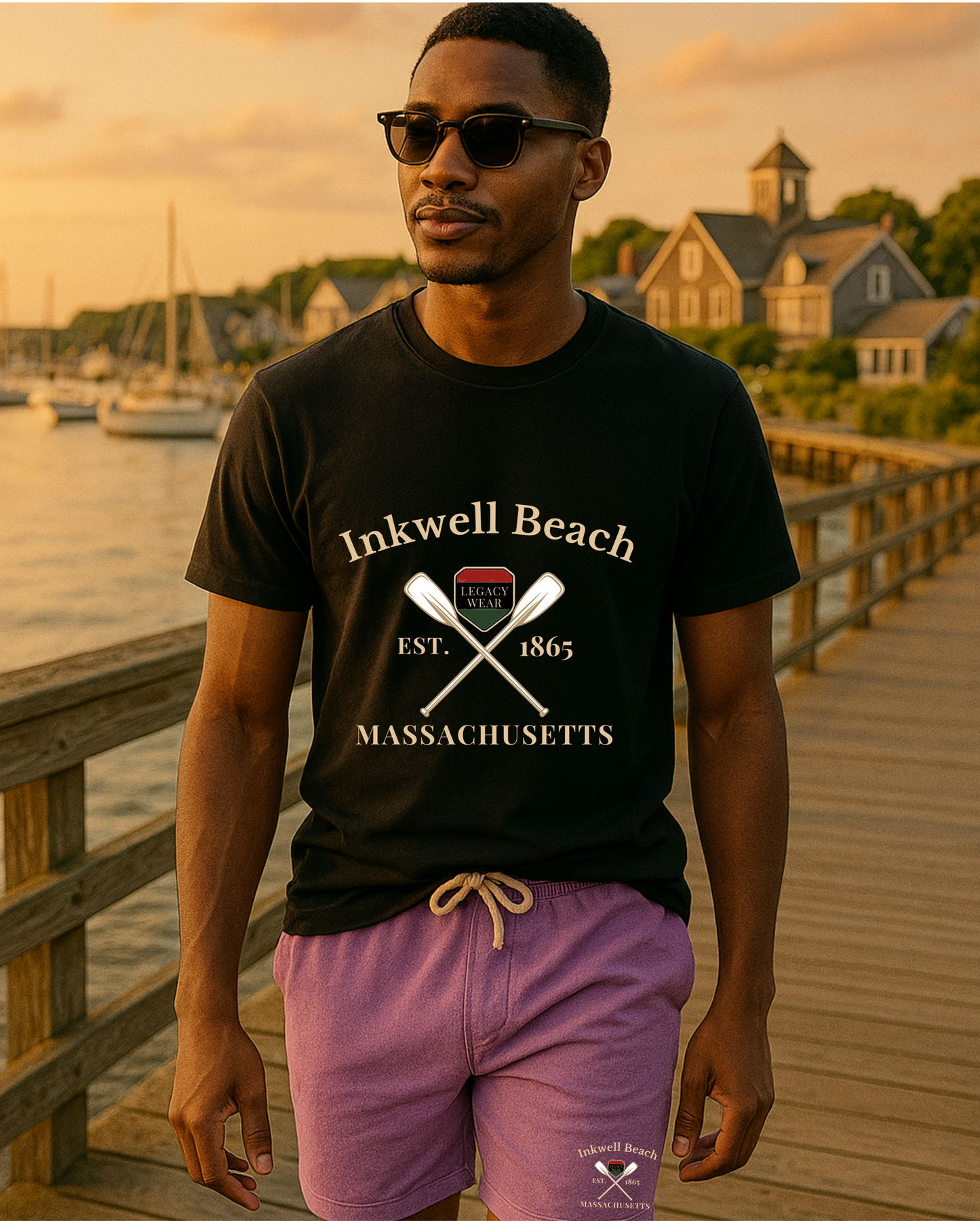 Inkwell Beach T-Shirt – Vintage Unisex Massachusetts Tee, Black-Owned Summer Apparel, Martha’s Vineyard Gift, Coastal Casual Wear