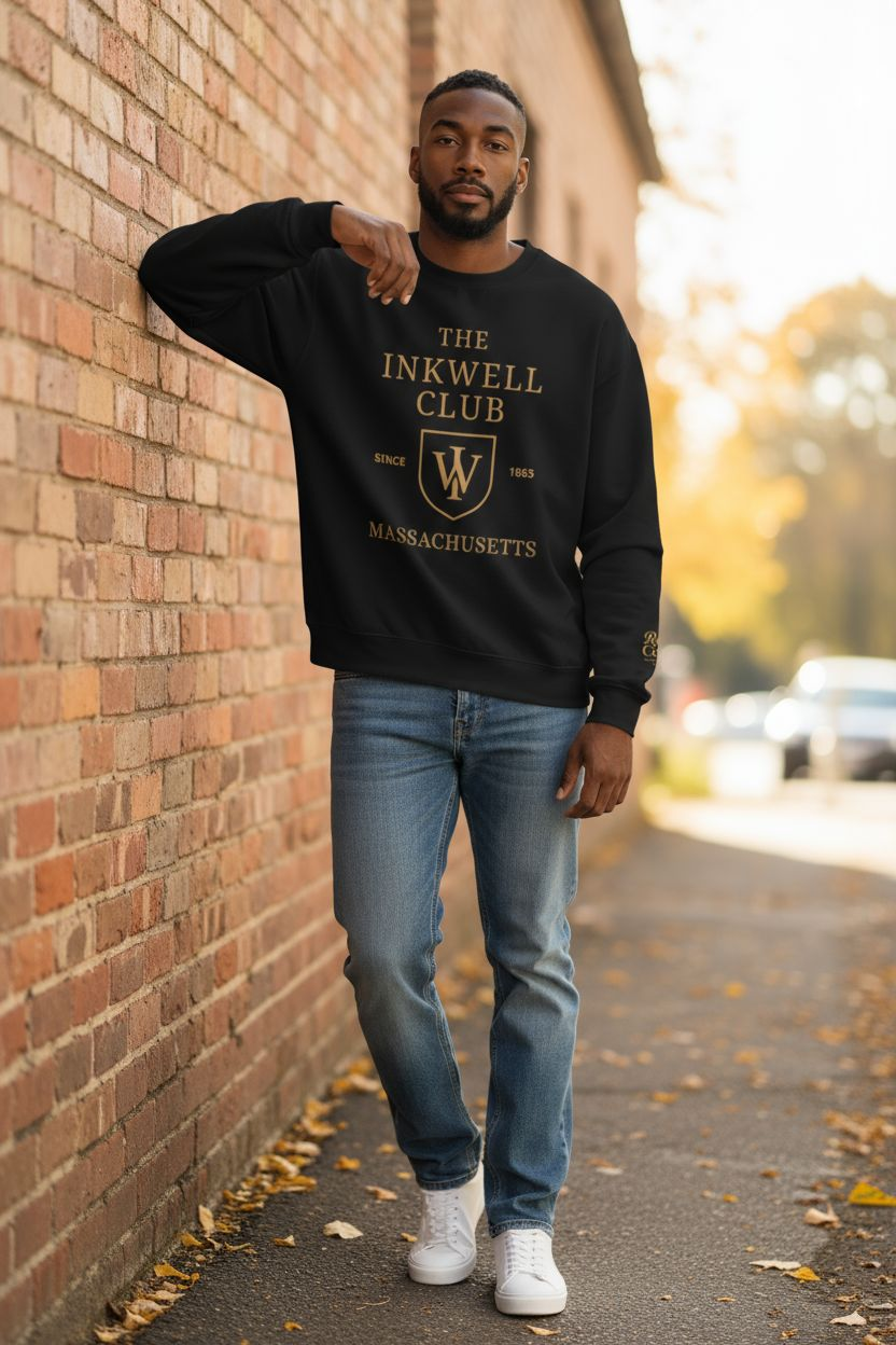 Inkwell Club Crewneck Sweatshirt – Martha’s Vineyard Classic | Unisex Heavy Blend