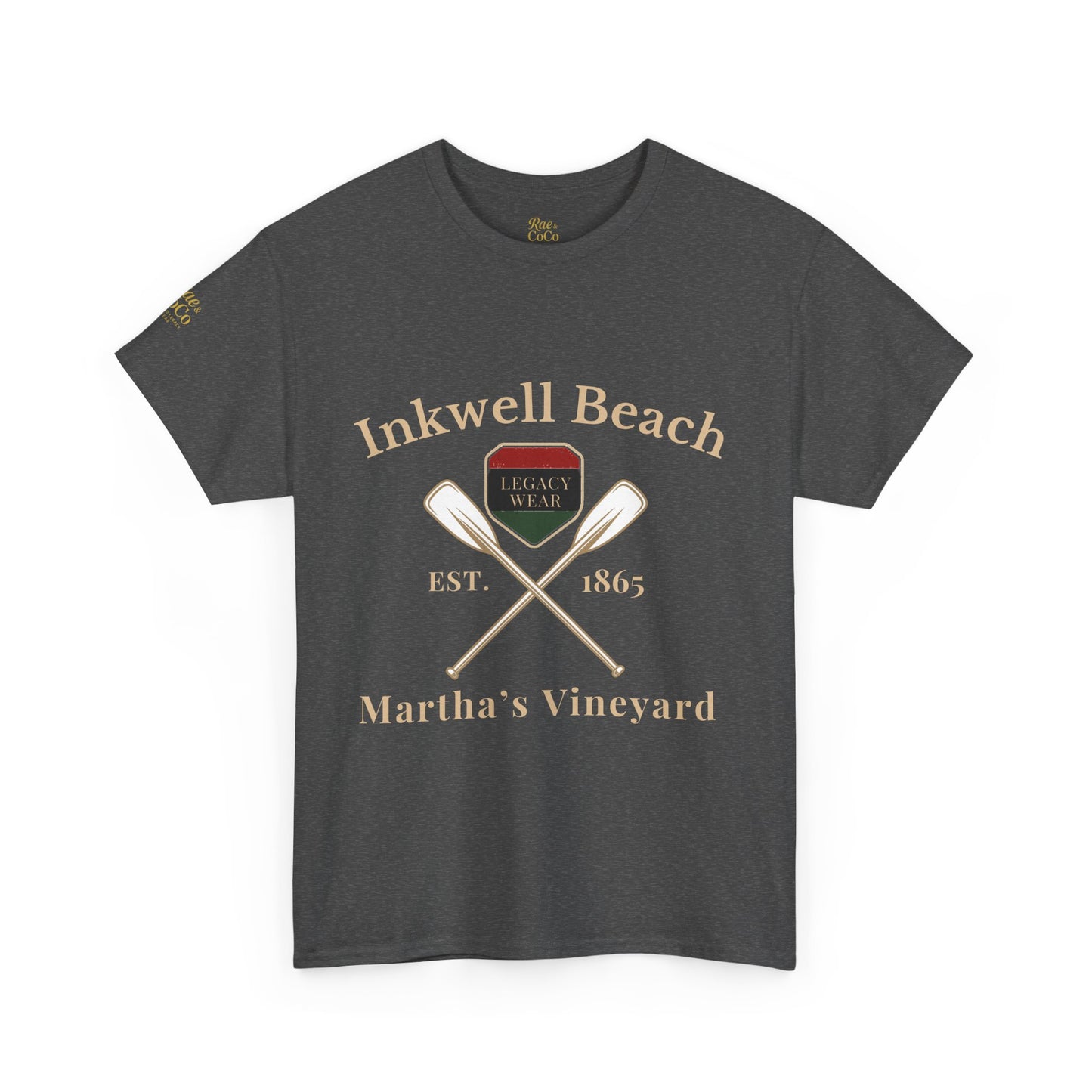 Inkwell Beach T-Shirt – Vintage Unisex Massachusetts Tee, Black-Owned Summer Apparel, Martha’s Vineyard Gift, Coastal Casual Wear