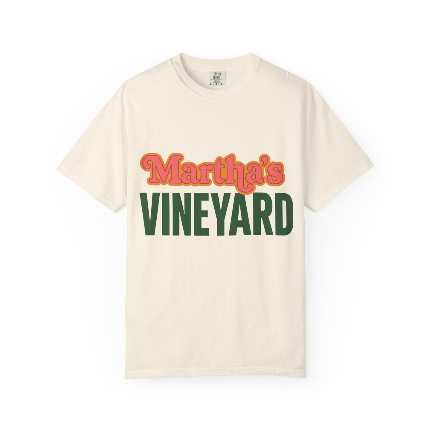 Retro Martha’s Vineyard Tee – Bold Vintage Lettering Unisex Island Shirt