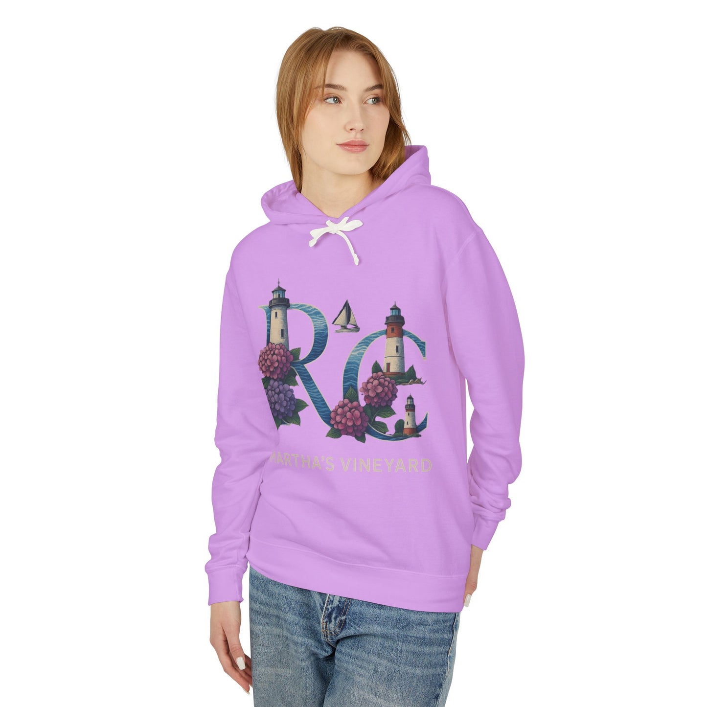 Rae & Coco Martha’s Vineyard Garment-Dyed Hoodie – Vintage Coastal Comfort, Unisex Island Style
