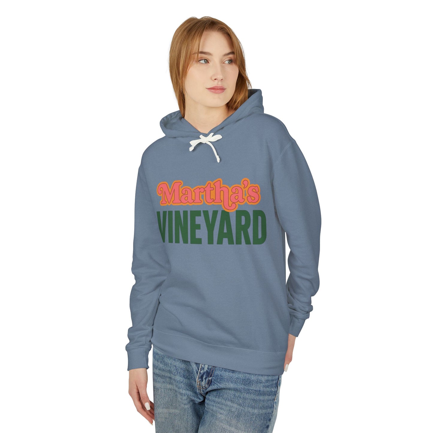 Retro Martha’s Vineyard Crewneck Sweatshirt – Unisex Heavy Blend | Orange & Green Classic Design