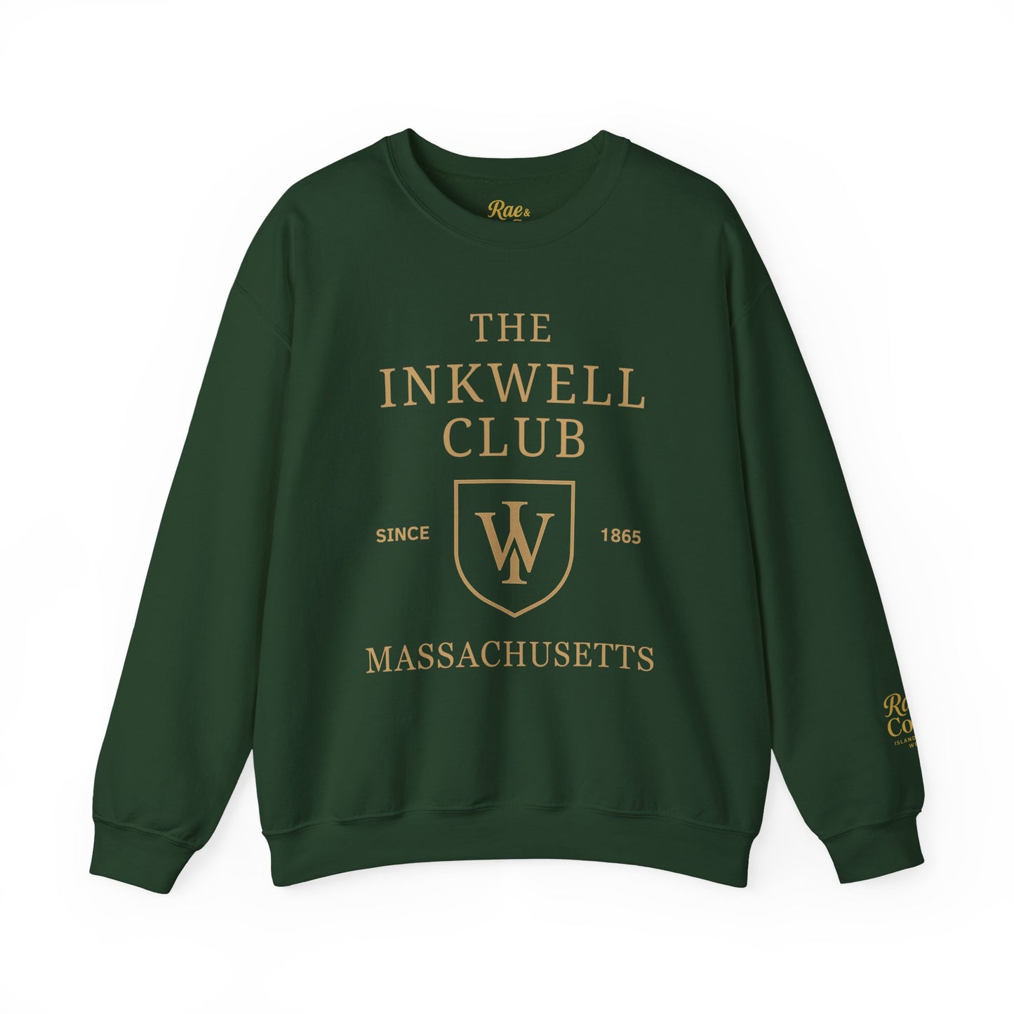 Inkwell Club Crewneck Sweatshirt – Martha’s Vineyard Classic | Unisex Heavy Blend