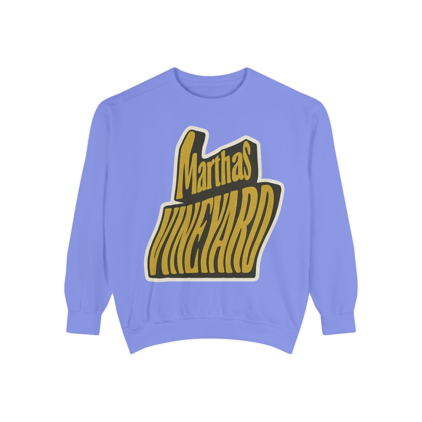Wavy Martha’s Vineyard Crewneck Sweatshirt – Unisex Heavy Blend | Cozy Island Style