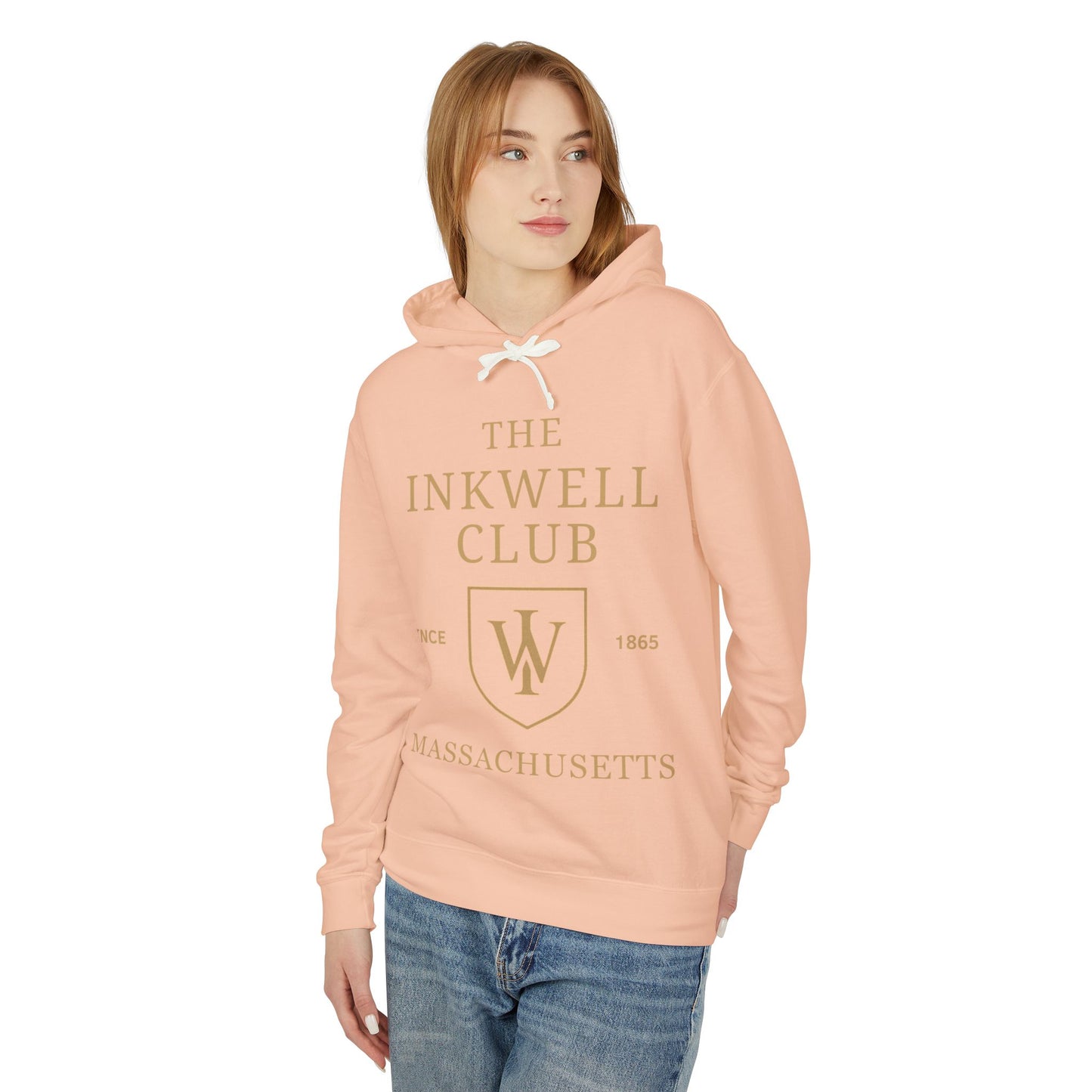 Inkwell Club Unisex Hooded Long Sleeve Tee, Casual Hoodie, Gift for Book Lovers, College Apparel, Cozy Layering Top