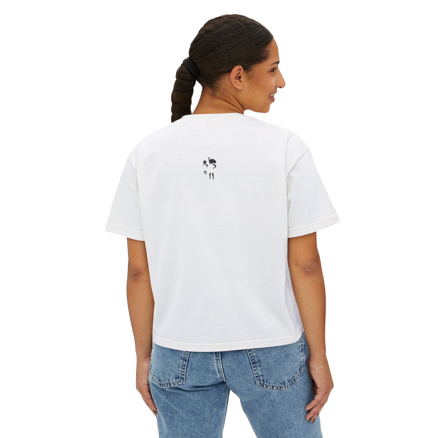 Mama Floral Boxy Tee — Vintage Botanical 'Mama' Graphic T-Shirt