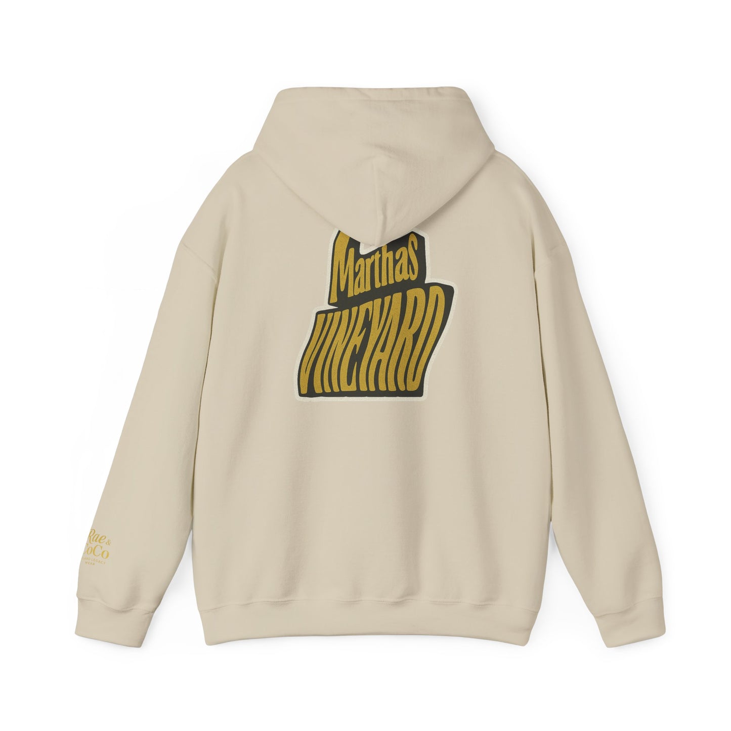 Wavy Martha’s Vineyard Hoodie – Unisex Heavy Blend Sweatshirt, Cozy & Stylish Coastal Wear