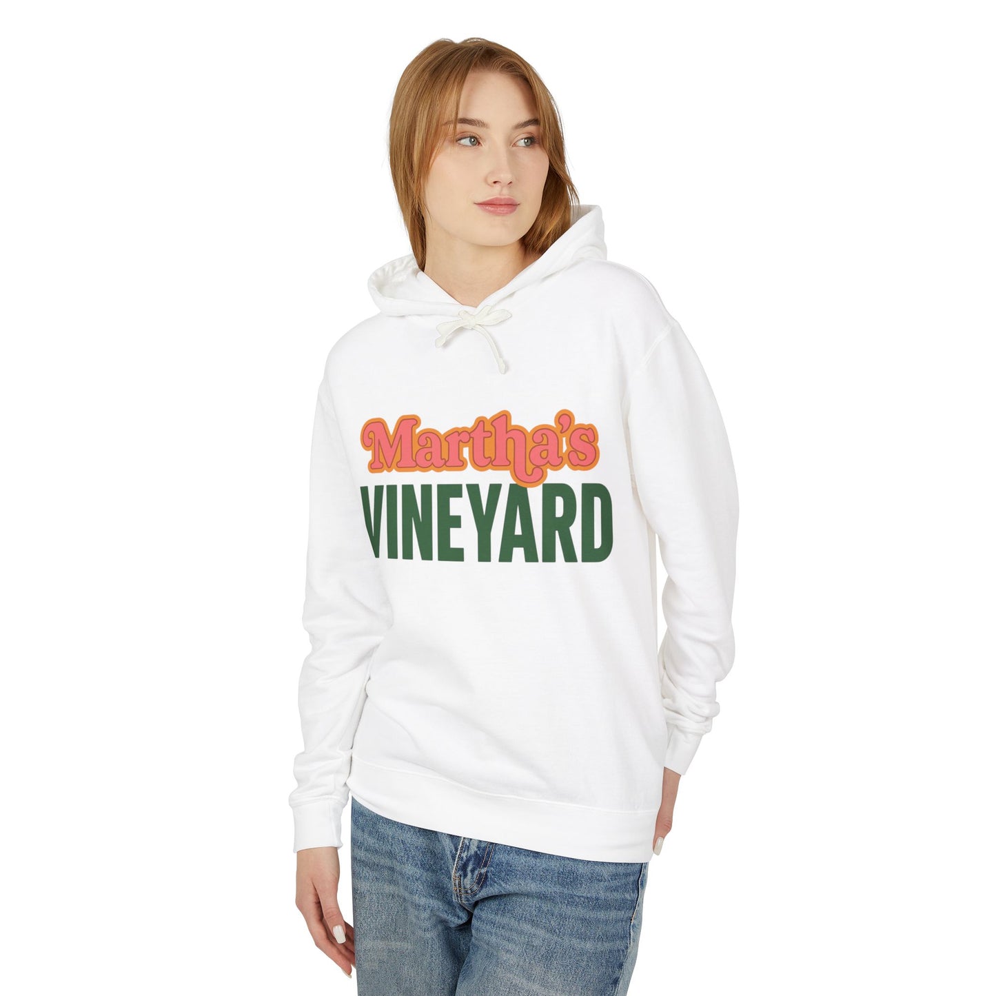 Retro Martha’s Vineyard Crewneck Sweatshirt – Unisex Heavy Blend | Orange & Green Classic Design