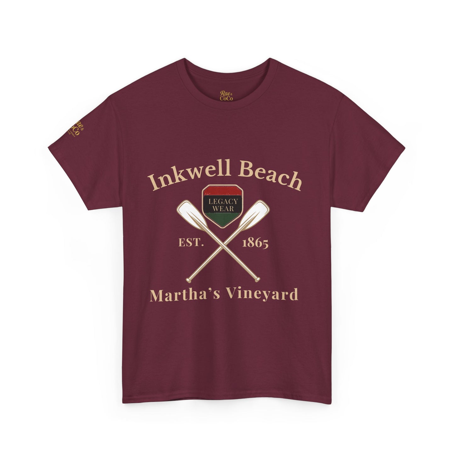 Inkwell Beach T-Shirt – Vintage Unisex Massachusetts Tee, Black-Owned Summer Apparel, Martha’s Vineyard Gift, Coastal Casual Wear