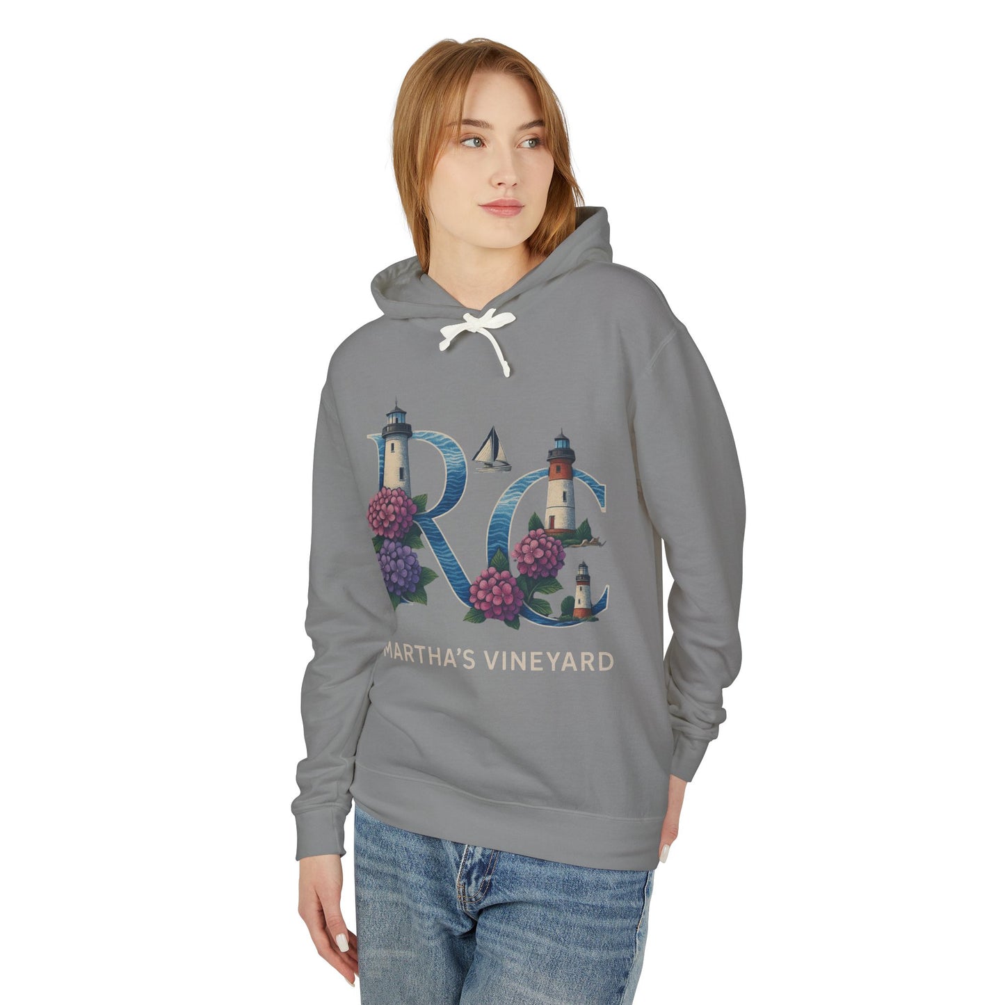 Rae & Coco Martha’s Vineyard Garment-Dyed Hoodie – Vintage Coastal Comfort, Unisex Island Style