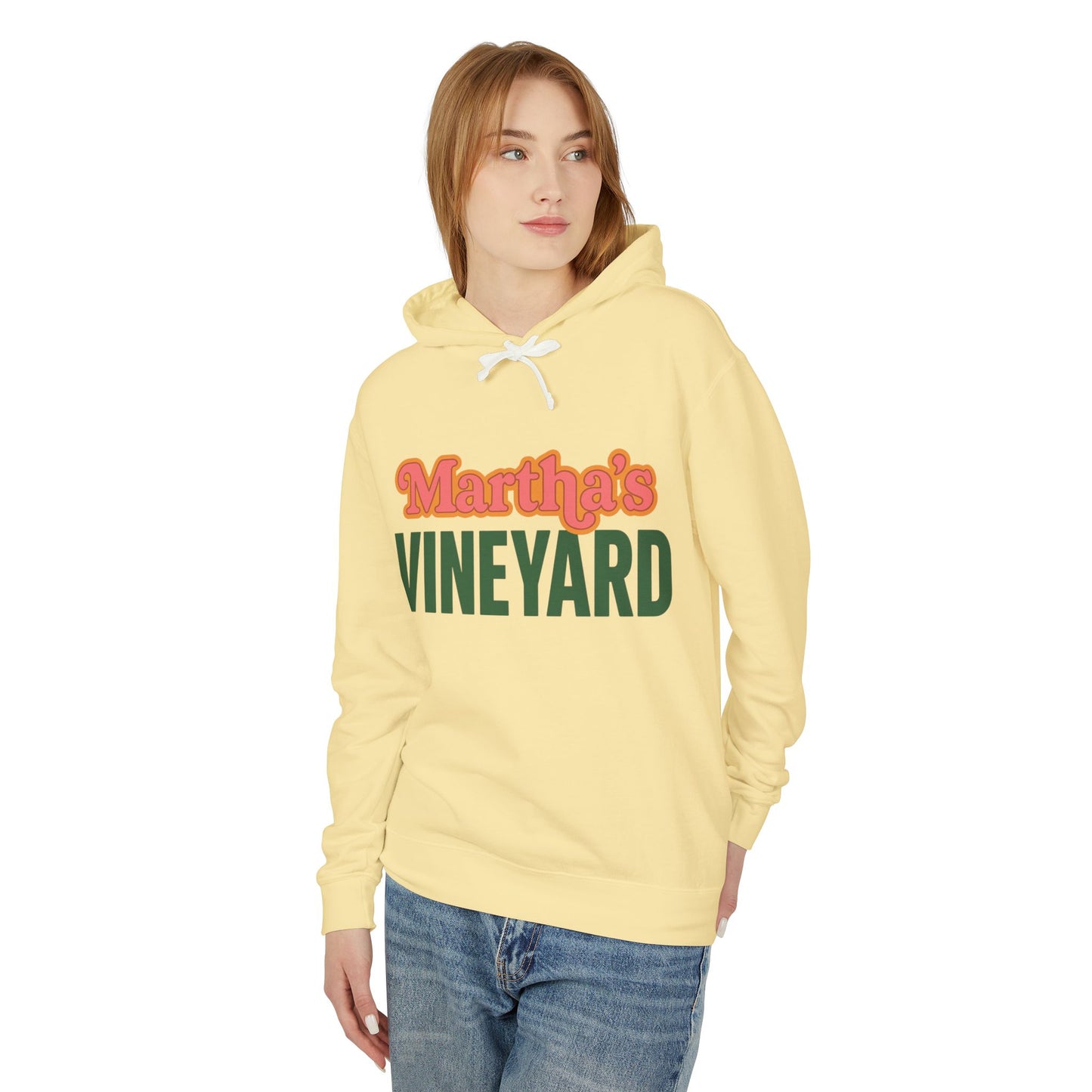 Retro Martha’s Vineyard Crewneck Sweatshirt – Unisex Heavy Blend | Orange & Green Classic Design