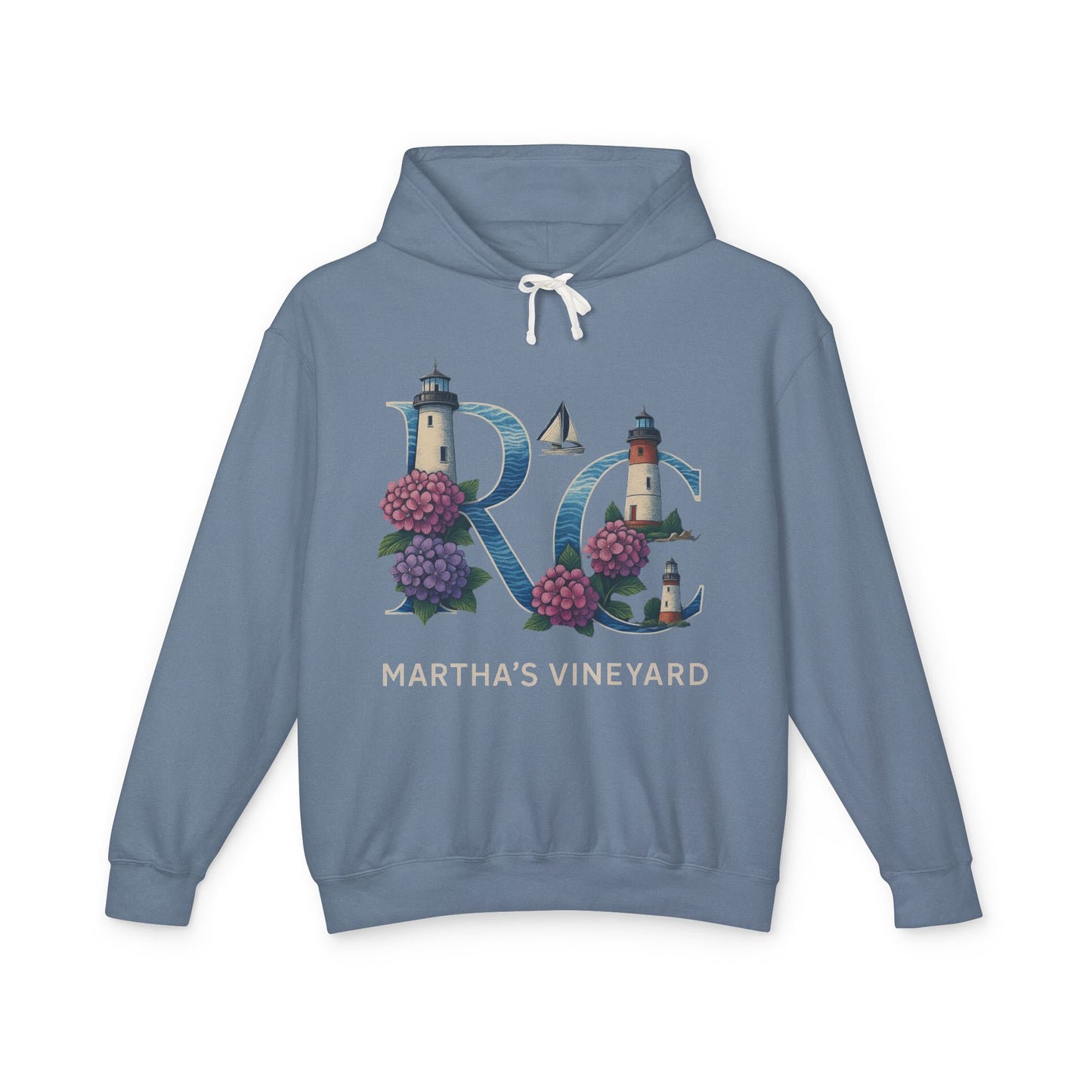 Rae & Coco Martha’s Vineyard Garment-Dyed Hoodie – Vintage Coastal Comfort, Unisex Island Style