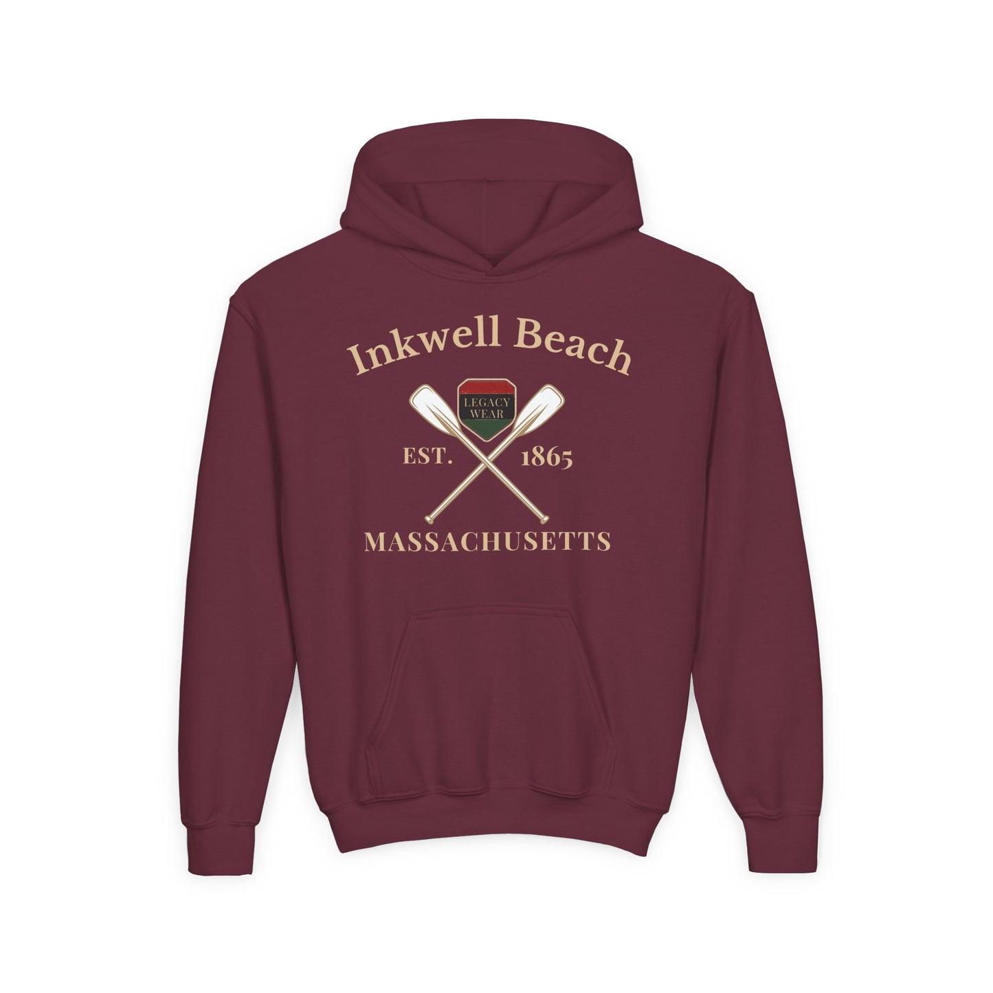 Vintage Inkwell Beach Youth Hoodie - Comfortable & Stylish Sweatshirt for Adventurous Kids
