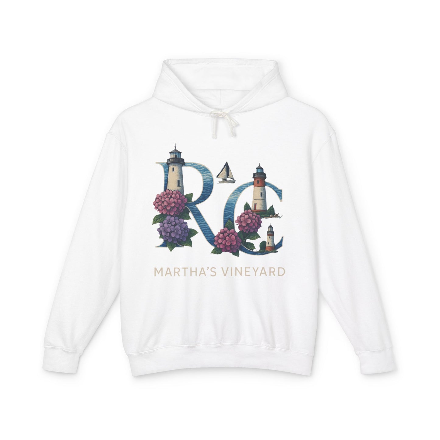 Rae & Coco Martha’s Vineyard Garment-Dyed Hoodie – Vintage Coastal Comfort, Unisex Island Style
