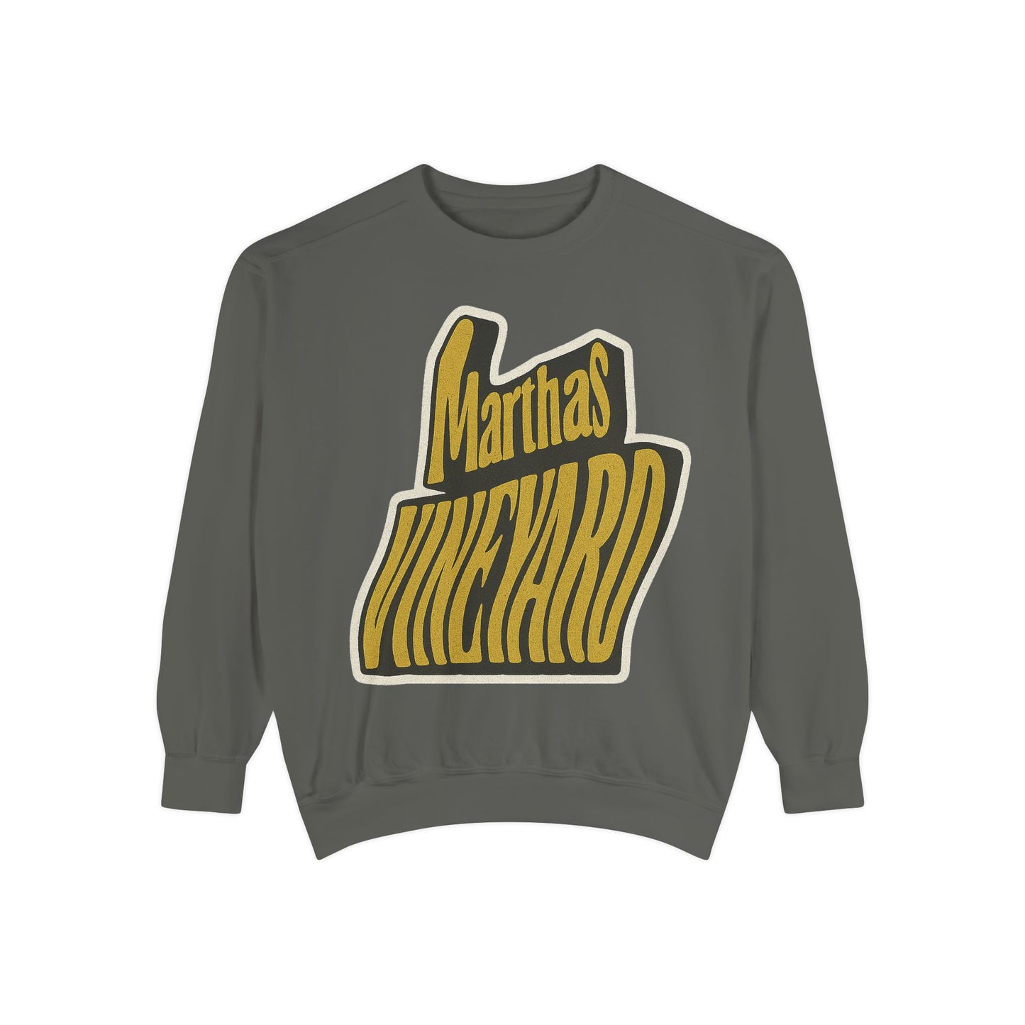 Wavy Martha’s Vineyard Crewneck Sweatshirt – Unisex Heavy Blend | Cozy Island Style