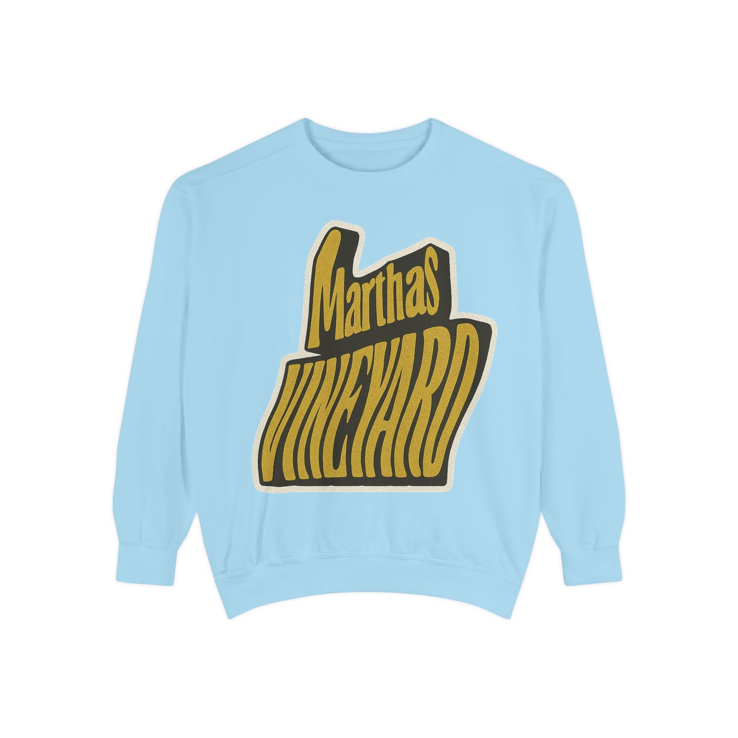 Wavy Martha’s Vineyard Crewneck Sweatshirt – Unisex Heavy Blend | Cozy Island Style