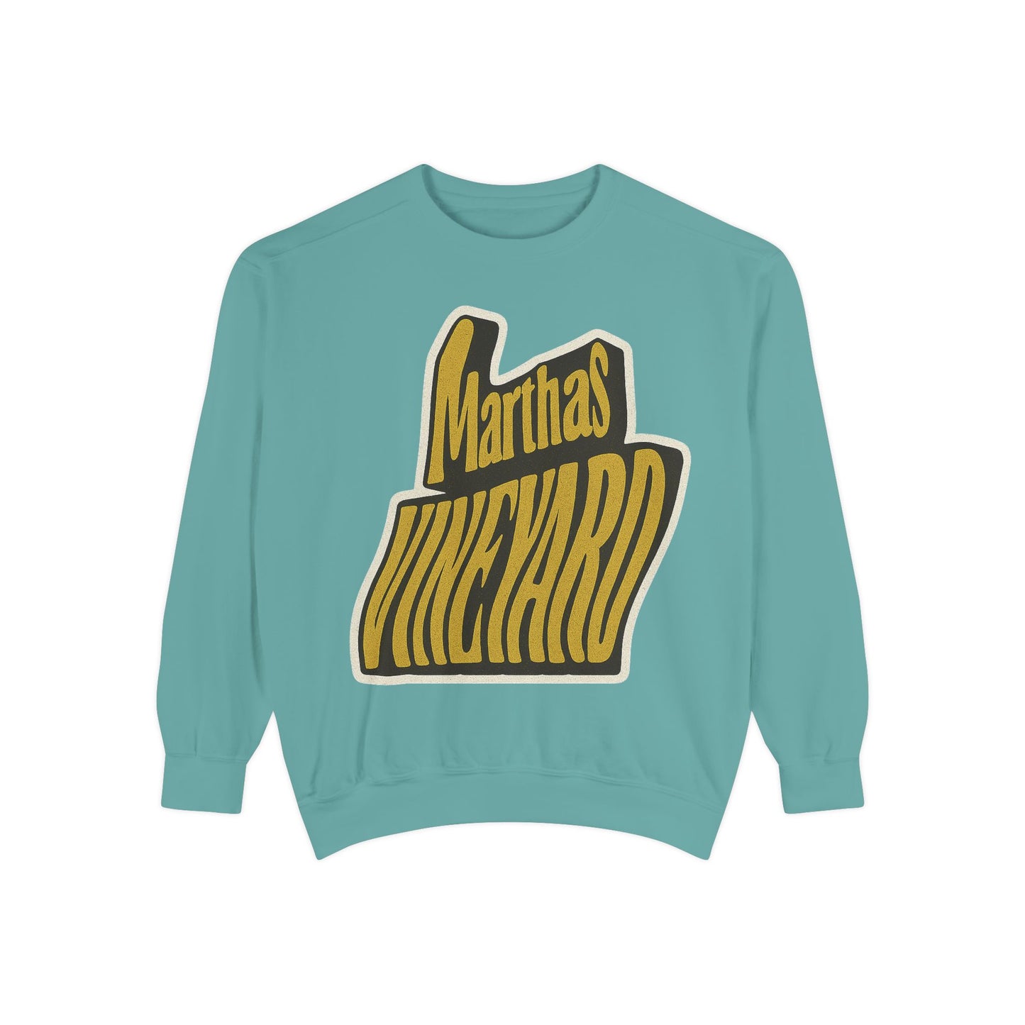 Wavy Martha’s Vineyard Crewneck Sweatshirt – Unisex Heavy Blend | Cozy Island Style
