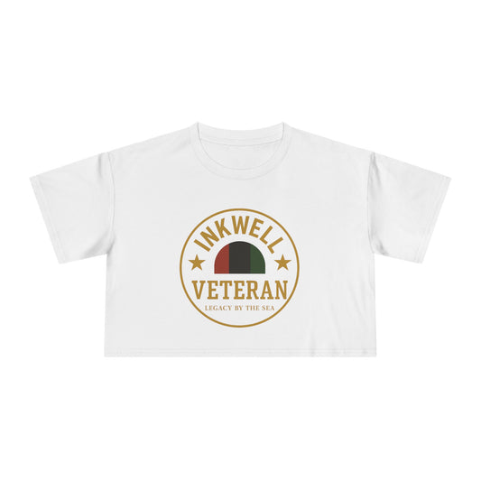 Crop Tee - Inkwell Veteran Crop Top for Women