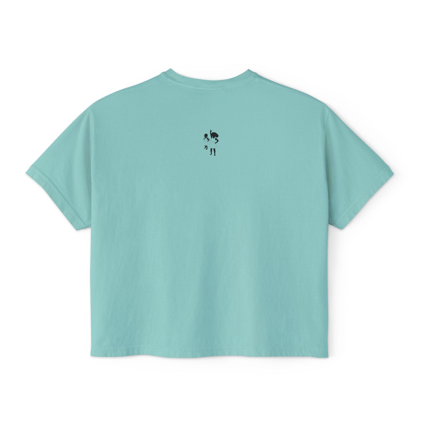 Mama Floral Boxy Tee — Vintage Botanical 'Mama' Graphic T-Shirt