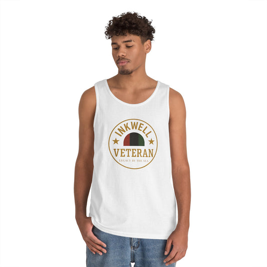 Unisex Heavy Cotton Tank Top - INKWELL VETERAN Graphic Tee