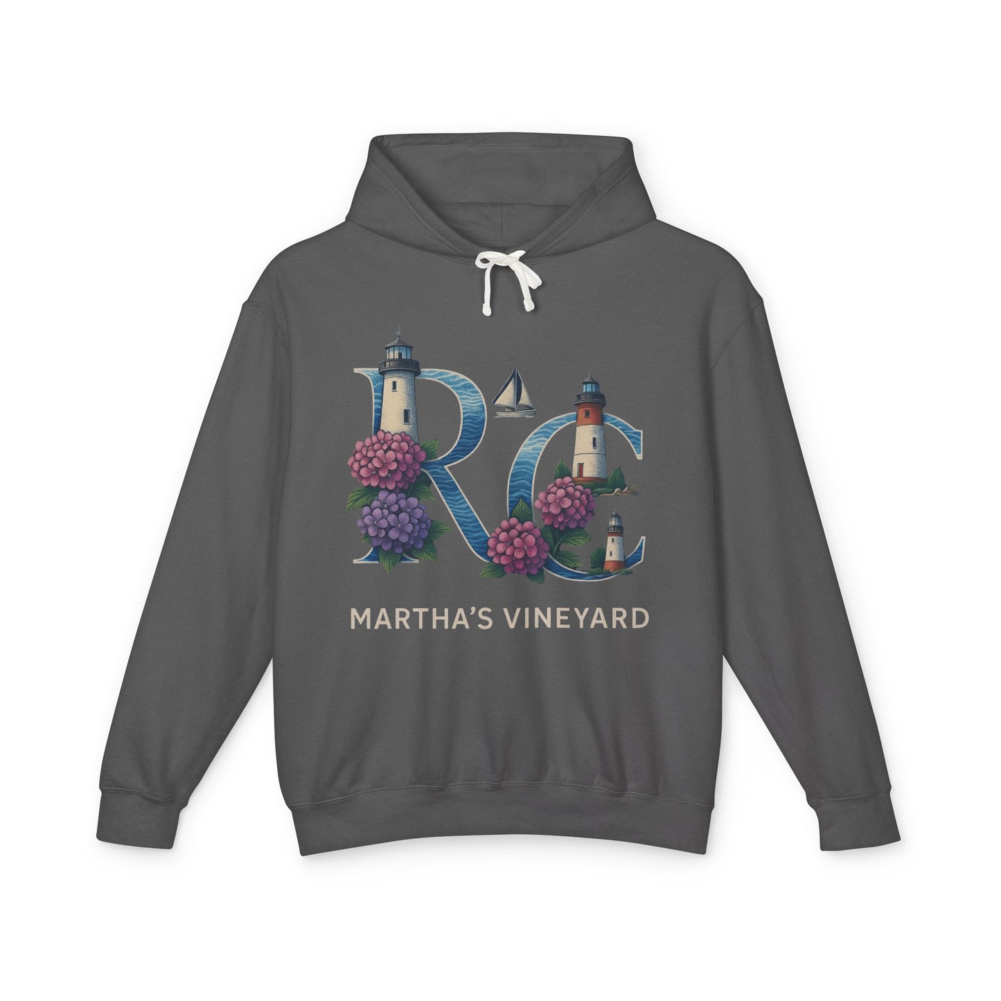 Rae & Coco Martha’s Vineyard Garment-Dyed Hoodie – Vintage Coastal Comfort, Unisex Island Style