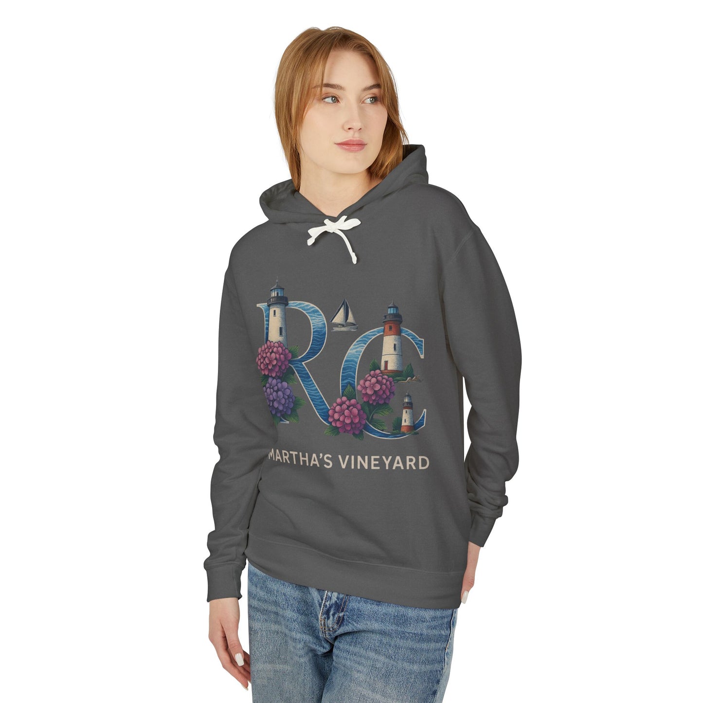 Rae & Coco Martha’s Vineyard Garment-Dyed Hoodie – Vintage Coastal Comfort, Unisex Island Style