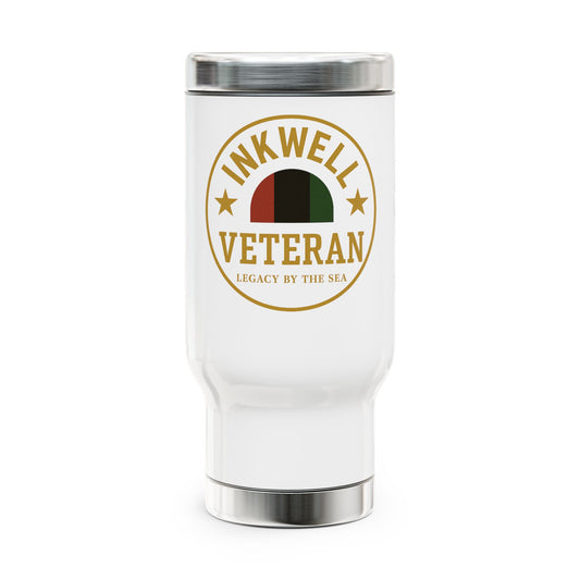 Inkwell Veteran Travel Mug, Stainless Steel Coffee Cup, Military Gift, Insulated Mug, Perfect for Holidays, Dad's Gift