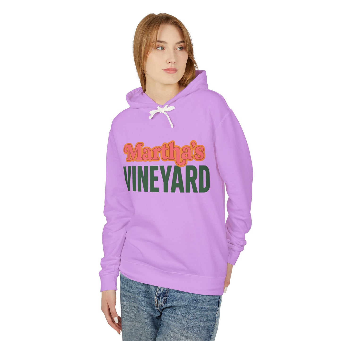 Retro Martha’s Vineyard Crewneck Sweatshirt – Unisex Heavy Blend | Orange & Green Classic Design