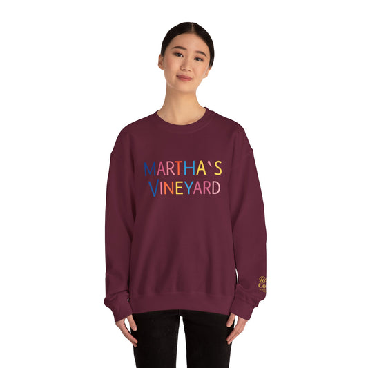 🌈 Colorful “Martha’s Vineyard” Typography Design
