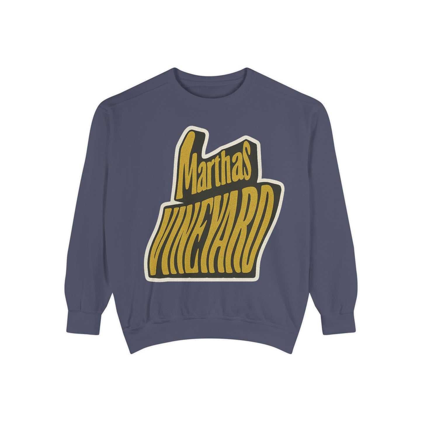 Wavy Martha’s Vineyard Crewneck Sweatshirt – Unisex Heavy Blend | Cozy Island Style