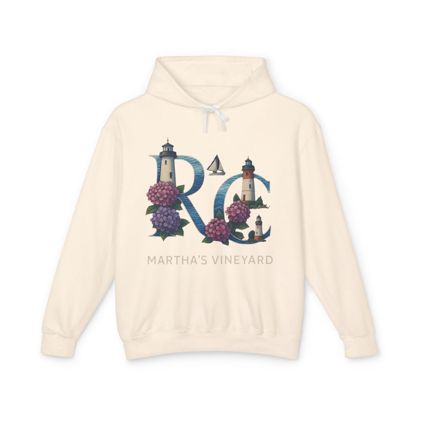 Rae & Coco Martha’s Vineyard Garment-Dyed Hoodie – Vintage Coastal Comfort, Unisex Island Style